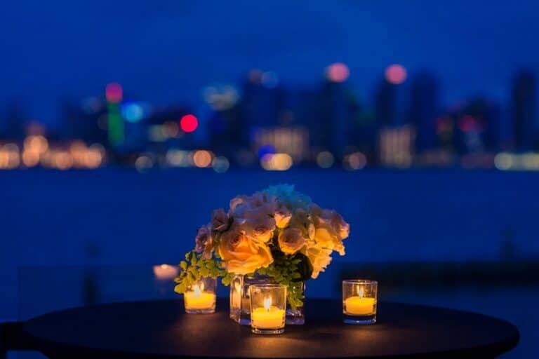 Photo Candlelight dinner