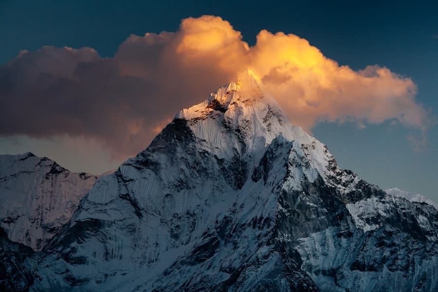 Photo Mountain peak
